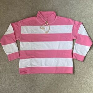 J. Crew Funnelneck striped sweatshirt in original cotton terry. Size: L. NWT